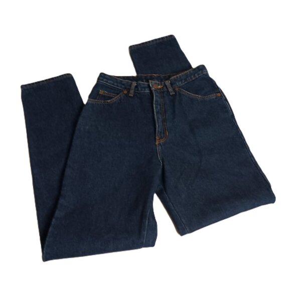 Gap Y2K Vintage High Rise Baggy Dark Blue Denim Jeans Juniors Size 9/10 - Picture 14 of 14